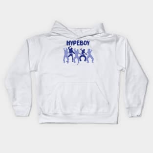 silhouette of the dance of the group new jeans in the hypeboy era Kids Hoodie